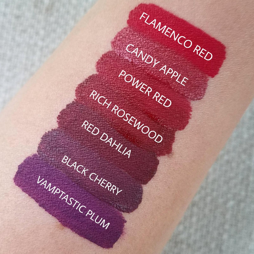 Aromi Matte Liquid Lipstick | Red Dahlia – Long-Lasting Maroon with Blue Undertones