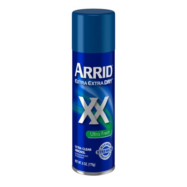 Arrid XX Extra Extra Dry Ultra Clear Aerosol Deodorant – Ultra Fresh, 6 oz x 3