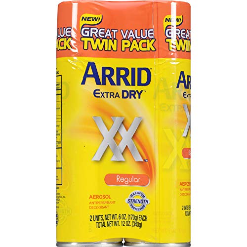 Arrid XX Extra Dry Antiperspirant Deodorant Twin Pack – 2 x 6 oz Cans