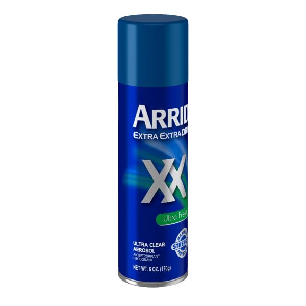 ARRID XX Ultra Clear Anti-Perspirant Deodorant Spray – Ultra Fresh, Pack of 4 (6 oz each)