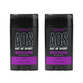 Art of Sport Defy Sandalwood Antiperspirant for Athletes – 2 x 2.7 oz, Natural Botanicals