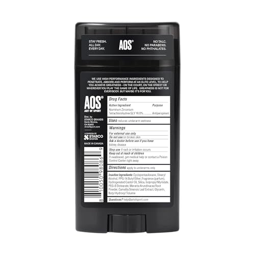 Art of Sport Defy Sandalwood Antiperspirant for Athletes – 2 x 2.7 oz, Natural Botanicals
