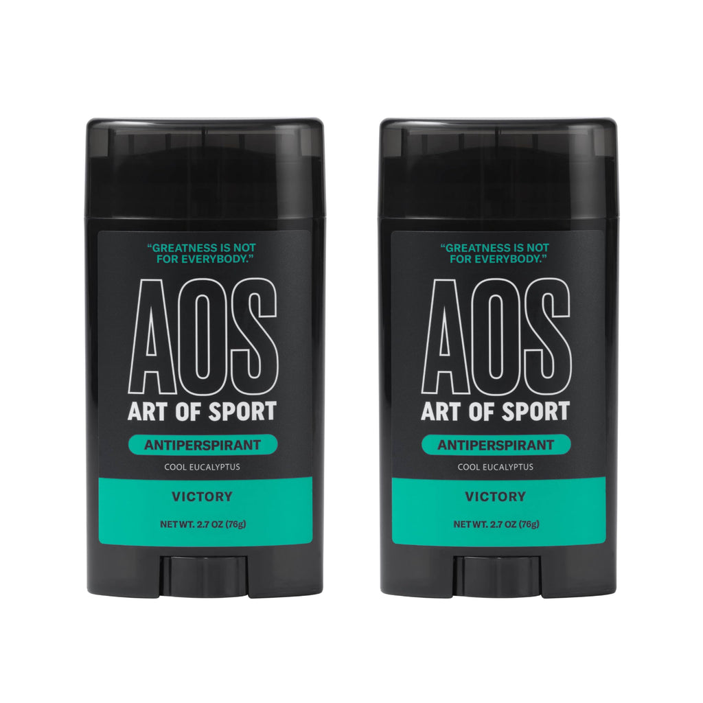 Art of Sport Men’s Antiperspirant with Eucalyptus – Victory Scent, Made with Natural Botanicals | 2.7 oz Pack of 2