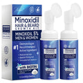 Artimore 5% Minoxidil Foam for Men & Women – Extra Strength Hair Regrowth, Non-Drip Lightweight Formula, 120ml (2 Packs)