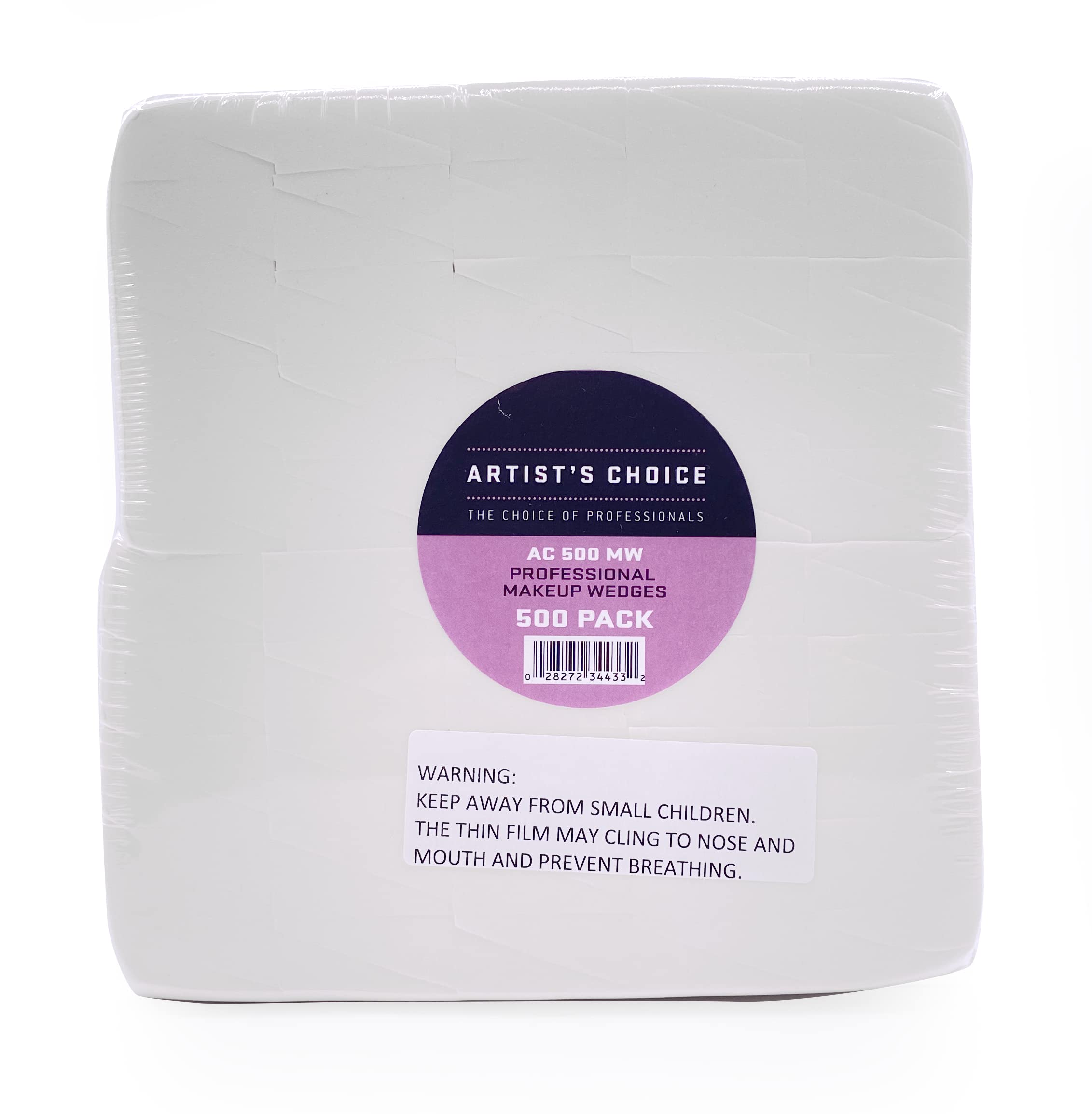 Artist's Choice 500 Pack Triangle Makeup Sponges – Foundation, Blush & Eyeshadow
