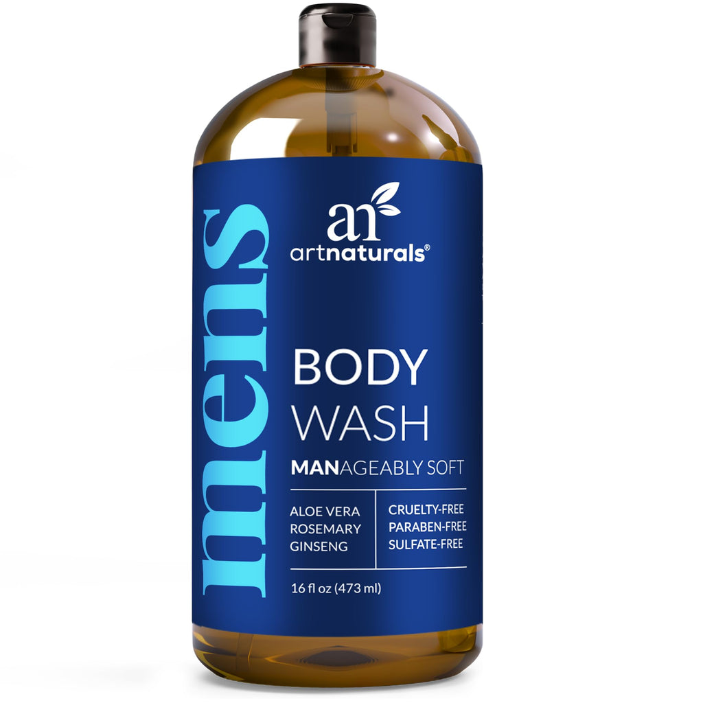 ArtNaturals Men’s Fresh Body Wash – Deep Cleanse, Refreshing Sandalwood Scent, 16 oz