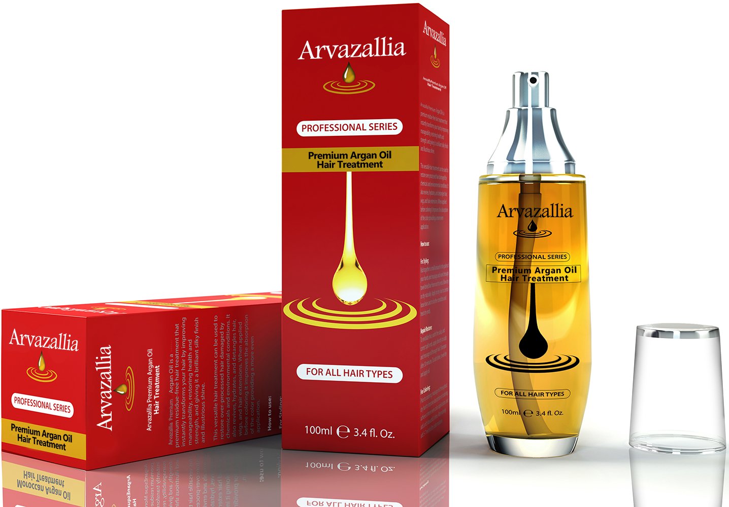 Arvazallia Argan Oil Leave-In Hair Treatment & Conditioner | Soft, Silky, Manageable Hair