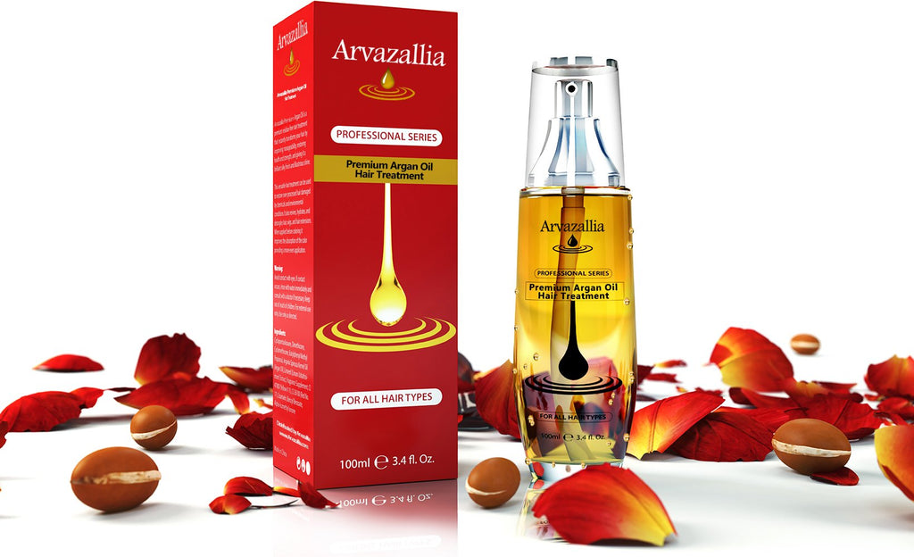 Arvazallia Argan Oil Leave-In Hair Treatment & Conditioner | Soft, Silky, Manageable Hair