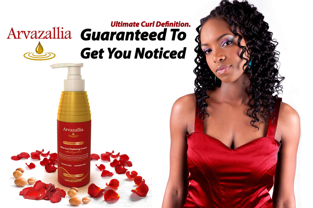 Arvazallia Ultra Curl Defining Cream with Argan Oil for Wavy & Curly Hair