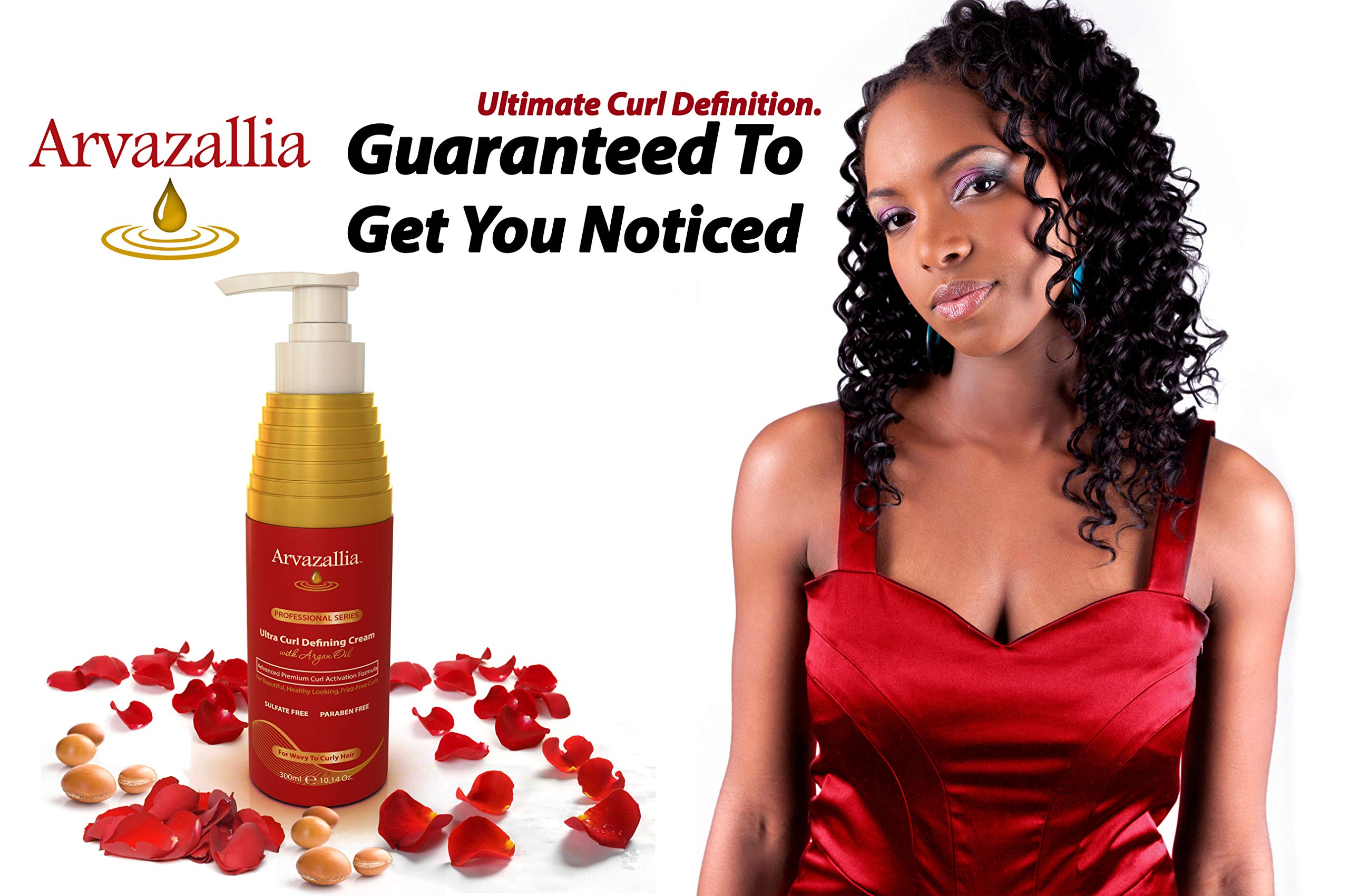 Arvazallia Ultra Curl Defining Cream with Argan Oil for Wavy & Curly Hair