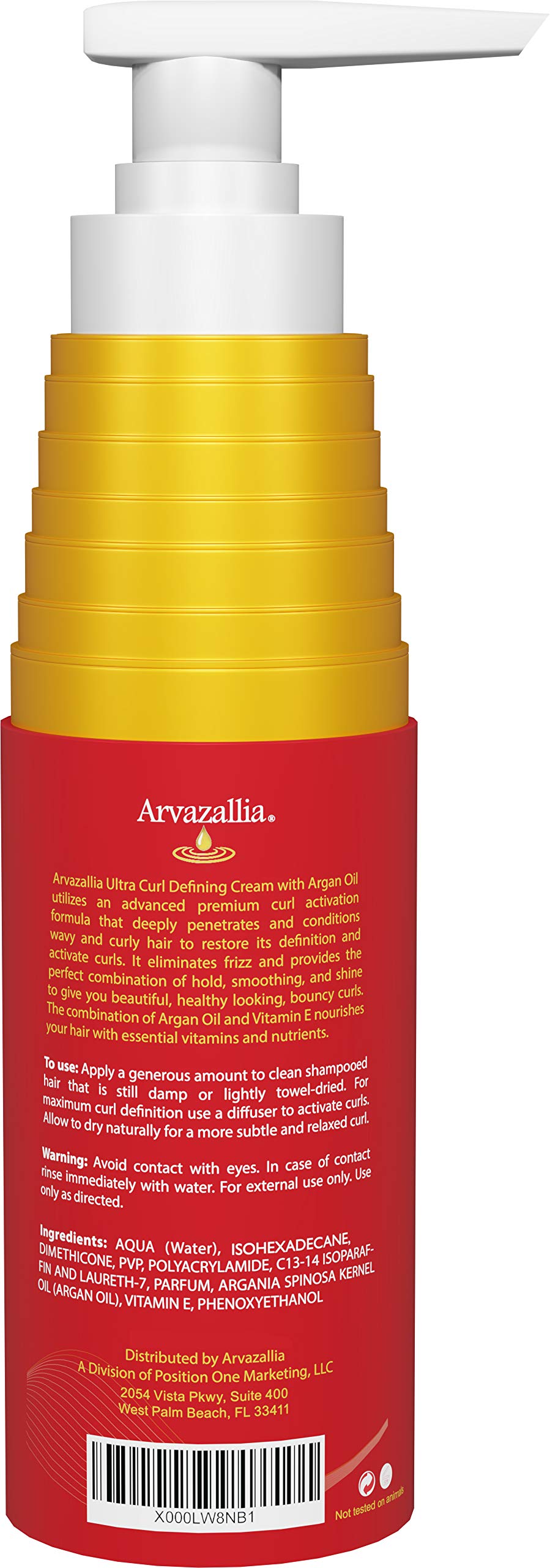 Arvazallia Ultra Curl Defining Cream with Argan Oil for Wavy & Curly Hair