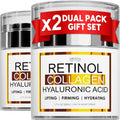 Arvesa 2 Pack Retinol Cream with Collagen & Hyaluronic Acid – Anti Aging Day & Night Moisturizer