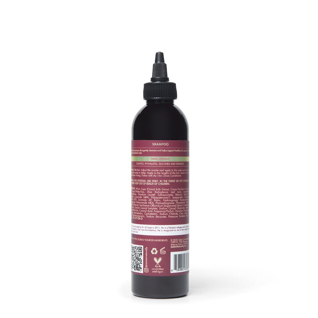 As I Am Onion Shampoo – 8 oz with Red Onion, Ceramides & Isoquercetin | Supports Healthy Hair Growth