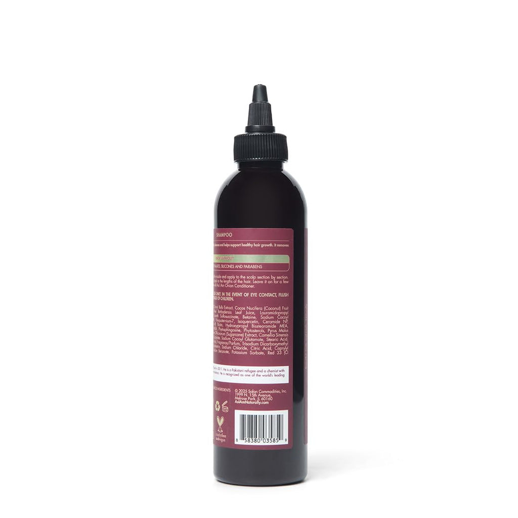As I Am Onion Shampoo – 8 oz with Red Onion, Ceramides & Isoquercetin | Supports Healthy Hair Growth