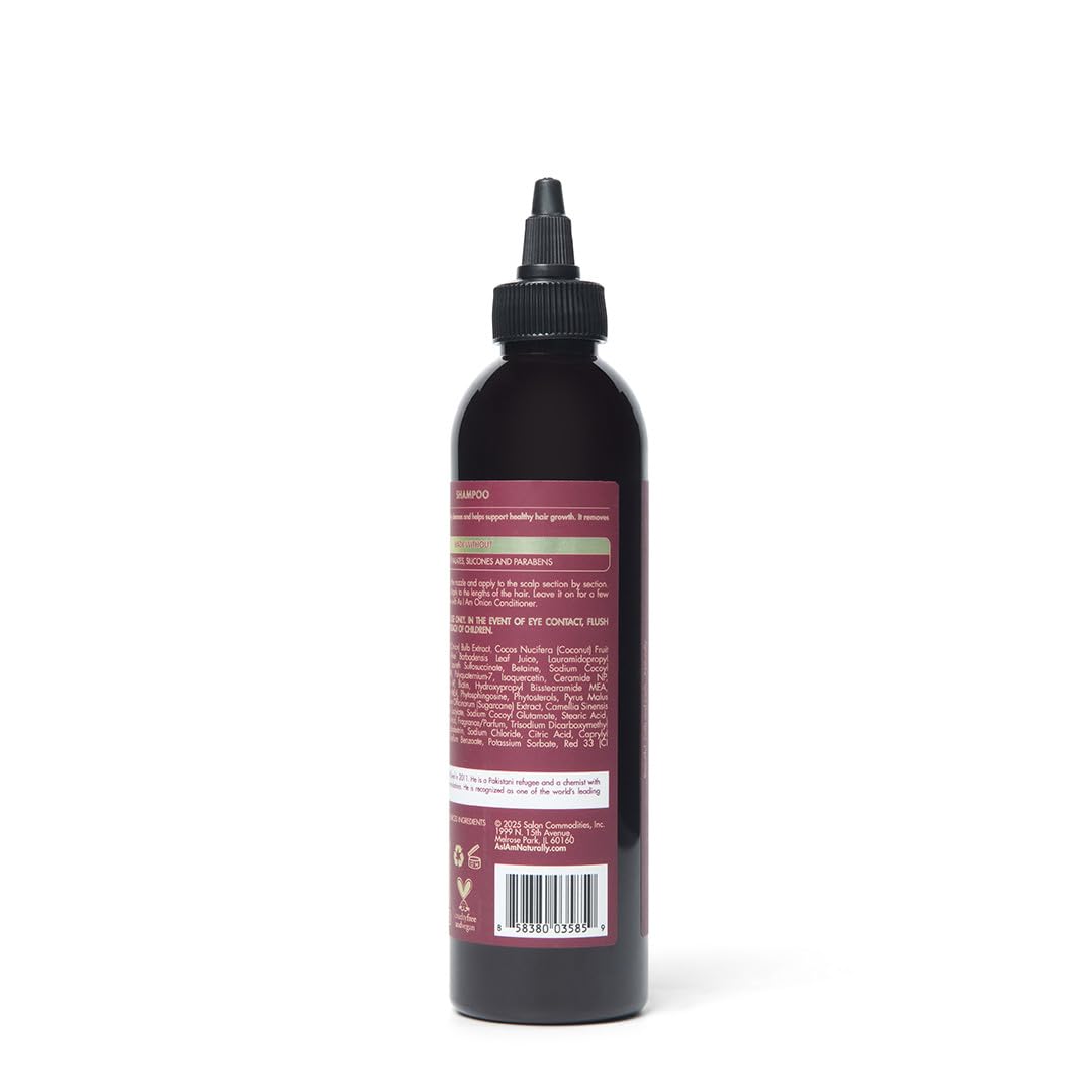 As I Am Onion Shampoo – 8 oz with Red Onion, Ceramides & Isoquercetin | Supports Healthy Hair Growth