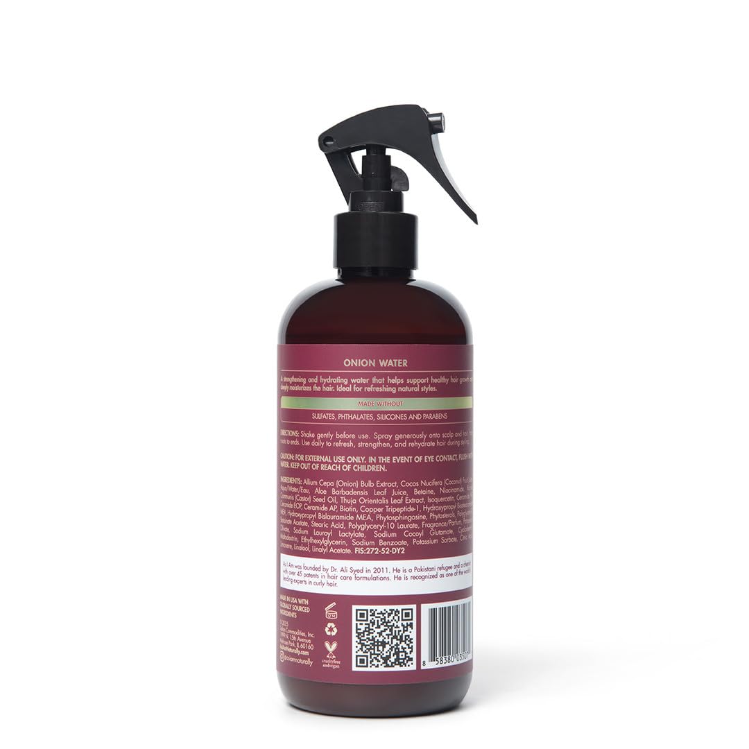 As I Am Onion Water – 16 oz with Red Onion, Ceramides & Isoquercetin for Healthy Hair Growth