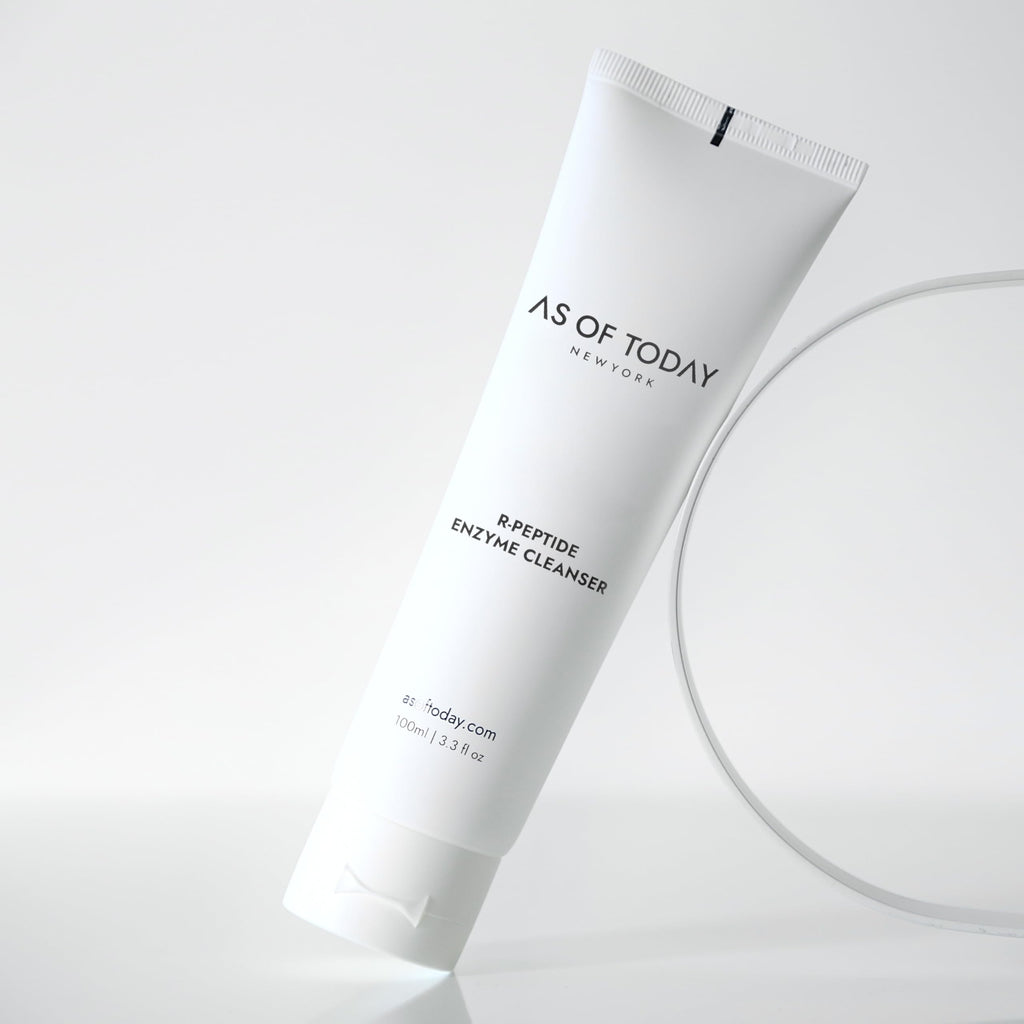 AS OF TODAY R Peptide Enzyme Cleanser – Gentle Hydrating Face Wash, 3.3 oz