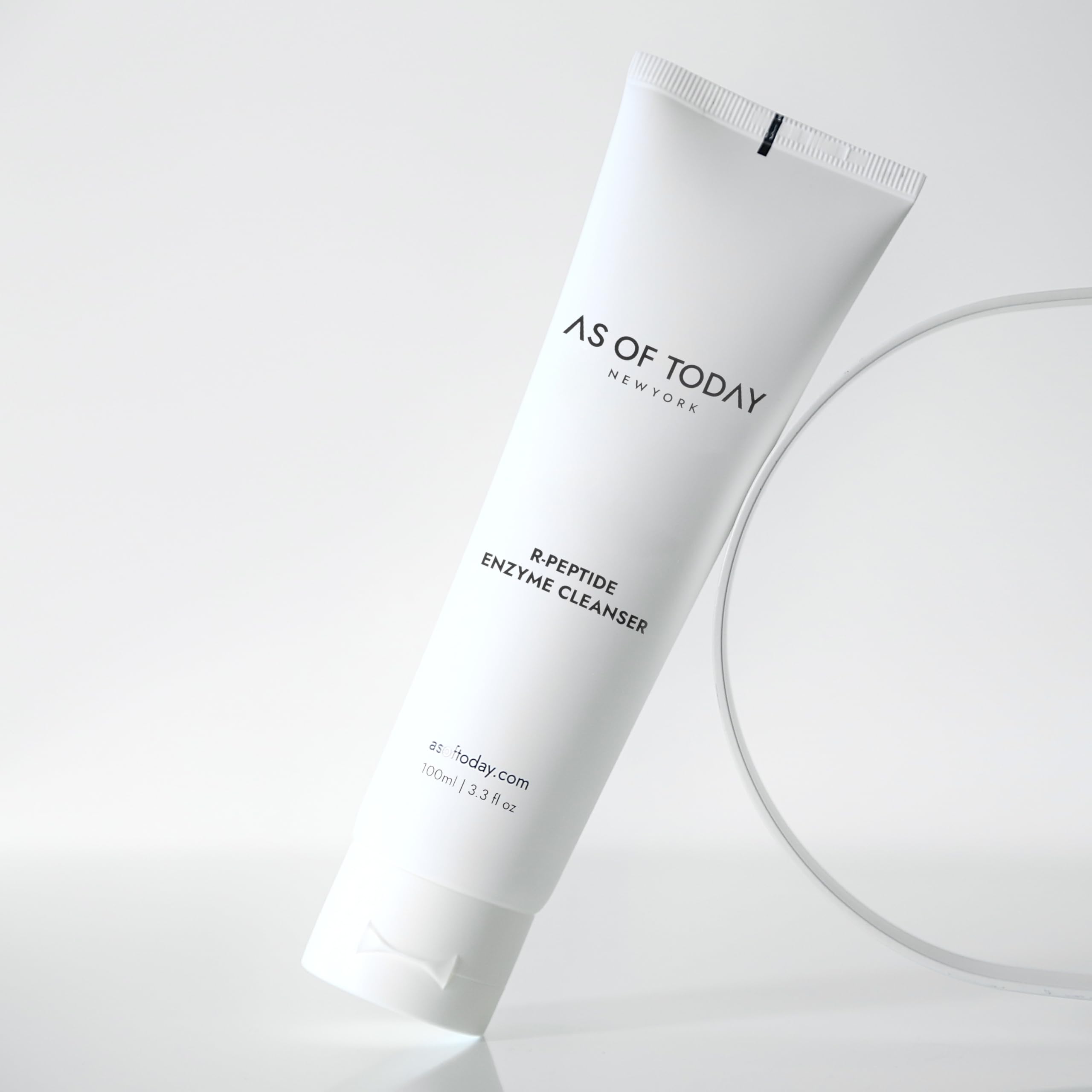 AS OF TODAY R Peptide Enzyme Cleanser – Gentle Hydrating Face Wash, 3.3 oz