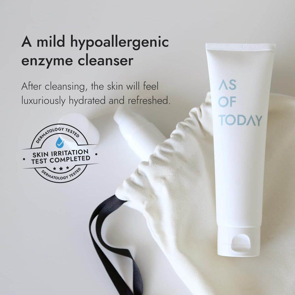 AS OF TODAY R Peptide Enzyme Cleanser – Gentle Hydrating Face Wash, 3.3 oz