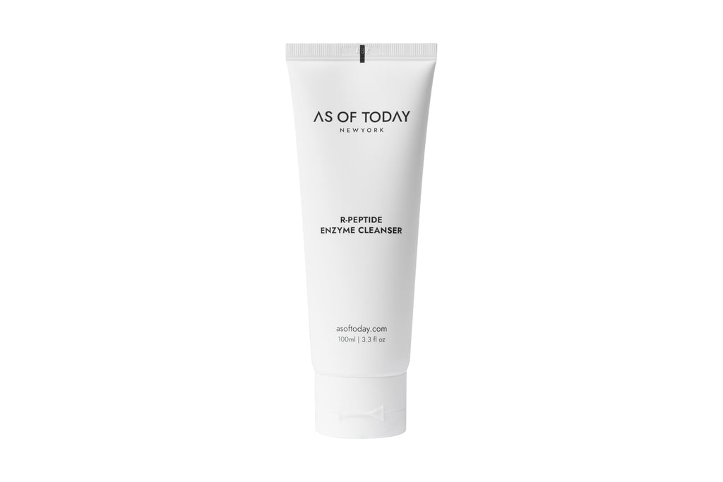 AS OF TODAY R Peptide Enzyme Cleanser – Gentle Hydrating Face Wash, 3.3 oz