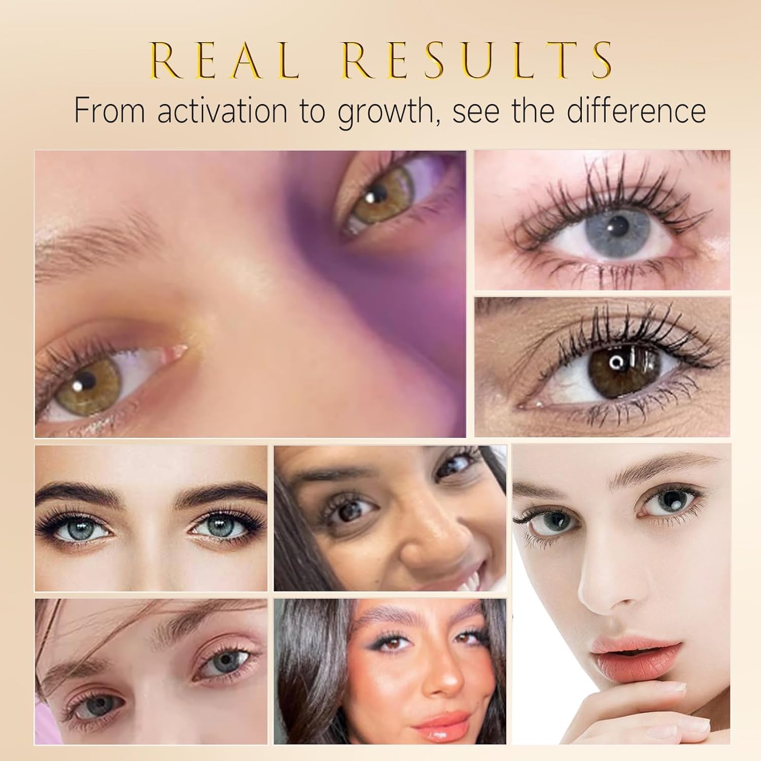 ASAMO Eyelash Growth Serum – 15 Plant Extracts, Oil-Free, Hypoallergenic (3ml)
