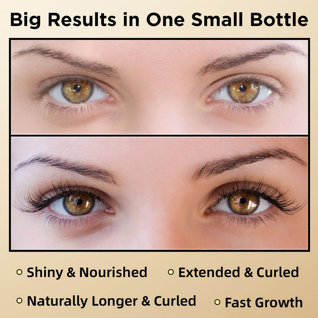 ASAMO Pure Gold Eyelash & Eyebrow Growth Serum – 15 Plant Extracts