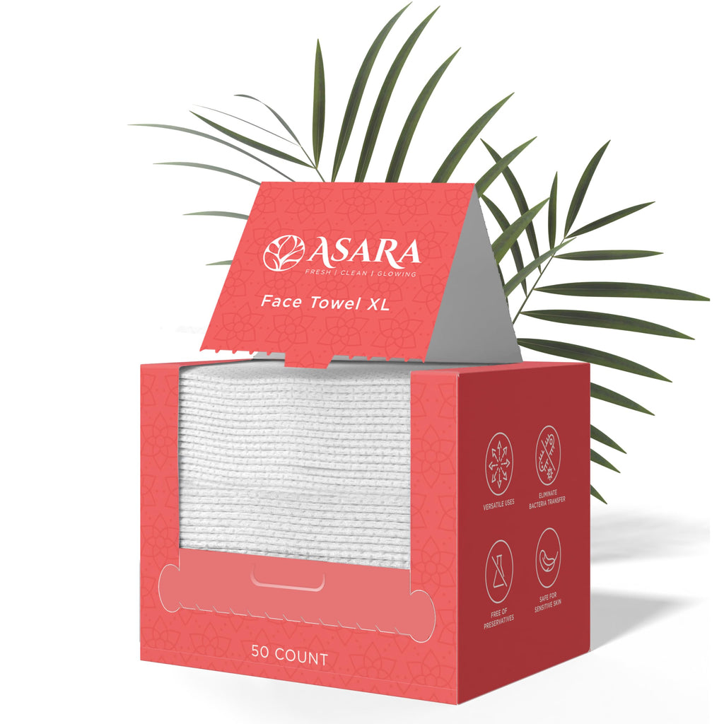 ASARA NEW YORK PROBIOTIC SKIN SCIENCE Clean Face Towels XL Wipes – Water-Activated Makeup Remover, Sensitive Skin, Organic Vegan Biodegradable | 100 Count
