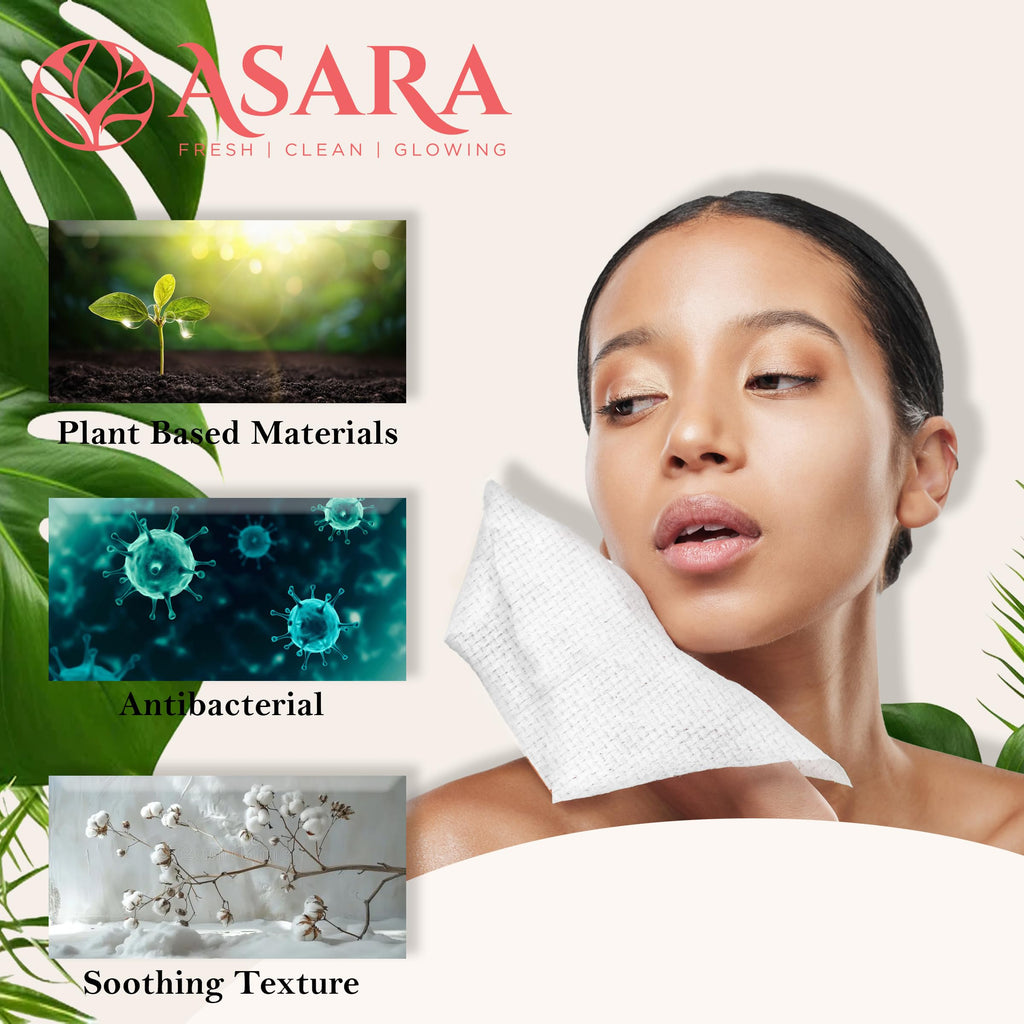 ASARA NEW YORK PROBIOTIC SKIN SCIENCE Clean Face Towels XL Wipes – Water-Activated Makeup Remover, Sensitive Skin, Organic Vegan Biodegradable | 100 Count