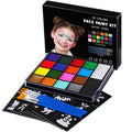 Asddage Face Painting Kit for Kids — 18 Colors, Brushes & 30 Stencils