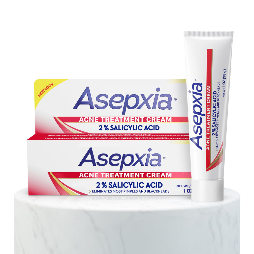 Asepxia 2% Salicylic Acid Acne Spot Treatment Cream | Drying Formula for Clearer Skin, 1 oz, 1-Pack