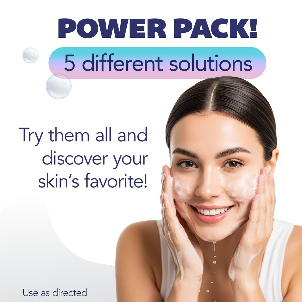Asepxia Soap Face Wash Variety Pack – 5 Bars for Acne Care, Brightness & Softness | 4 oz Each | 5-Pack