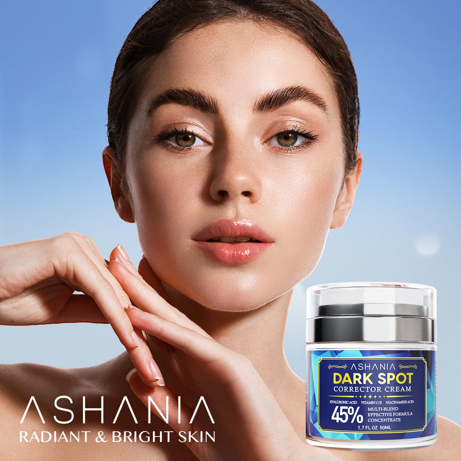 Ashania Dark Spot Corrector – Niacinamide & Vitamin C Serum for Even Skin Tone (1.7 Fl Oz)
