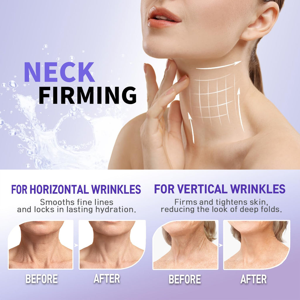Ashania Korean Neck Firming Cream – Deep Neck Wrinkles, Loose Skin, & Décolleté Care | Peptide & Adenosine with Hyaluronic Acid