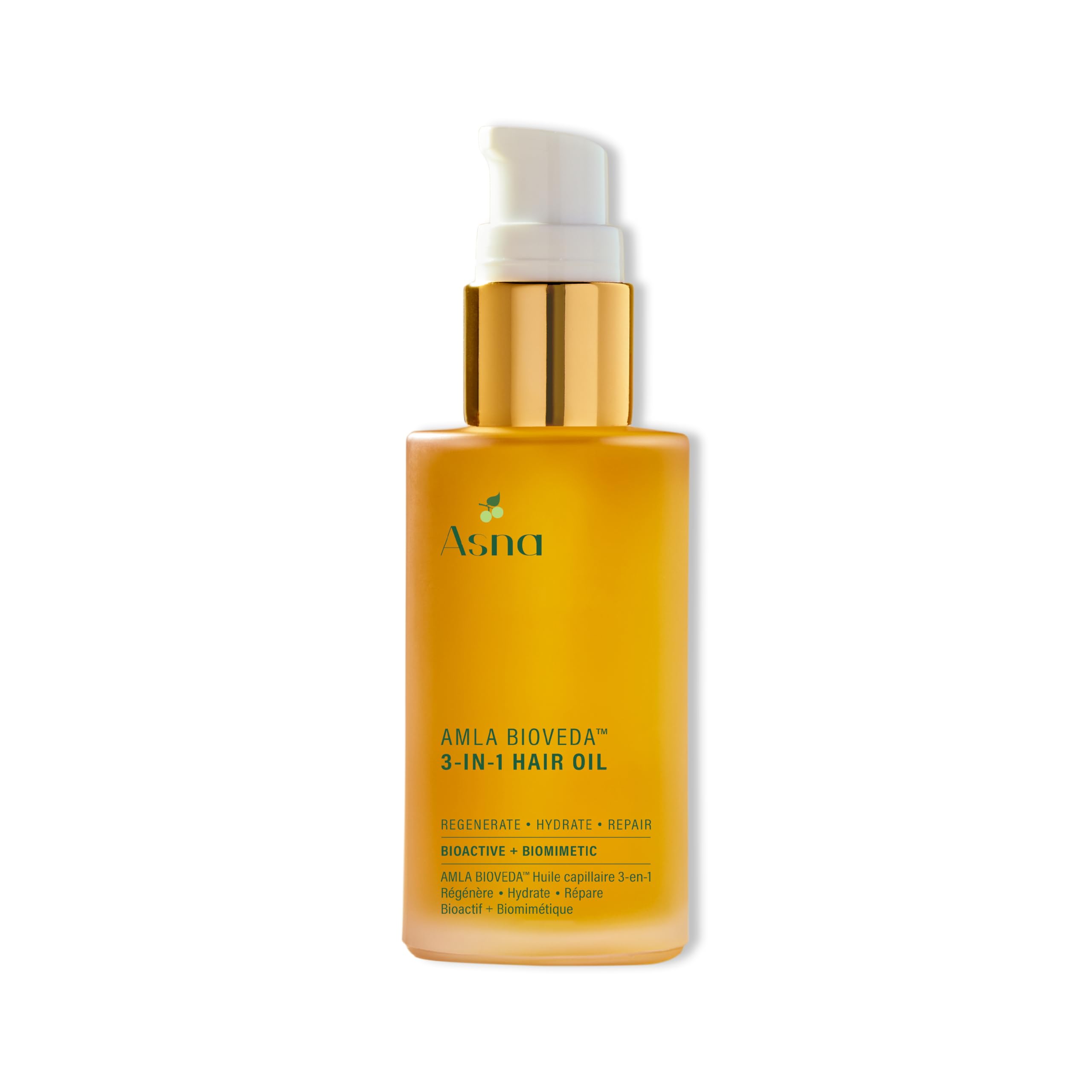 Asna Amla BioVeda 3-in-1 Hair Oil – Organic Scalp Hydration, Frizz Control & Growth