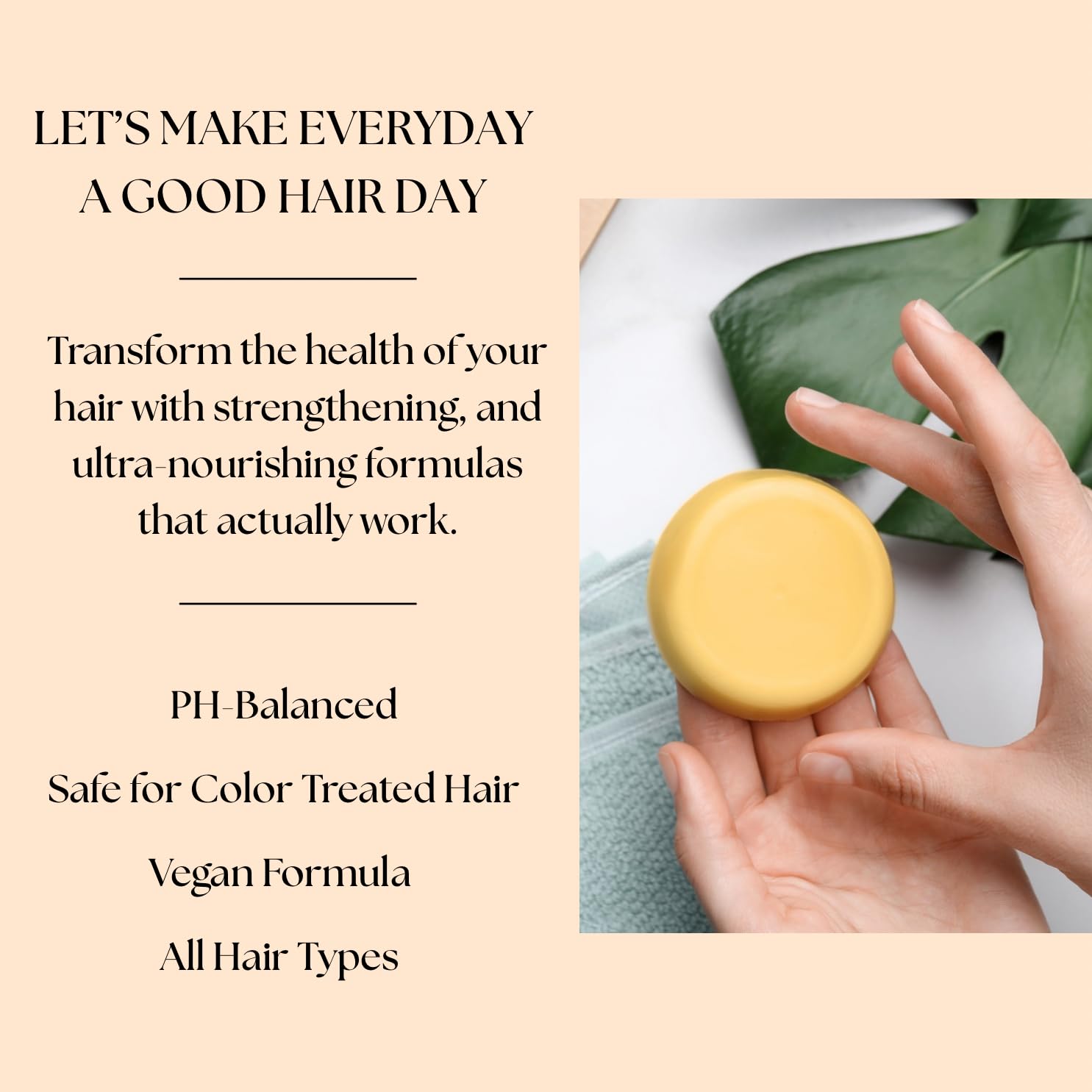 Aspen Kay Naturals Lemongrass Conditioner Bar, 2.3 oz – Organic, Sulfate-Free, Vegan