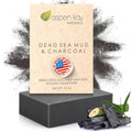 Aspen Kay Naturals Handmade Dead Sea Mud Soap Bar with Activated Charcoal – 4.5 oz