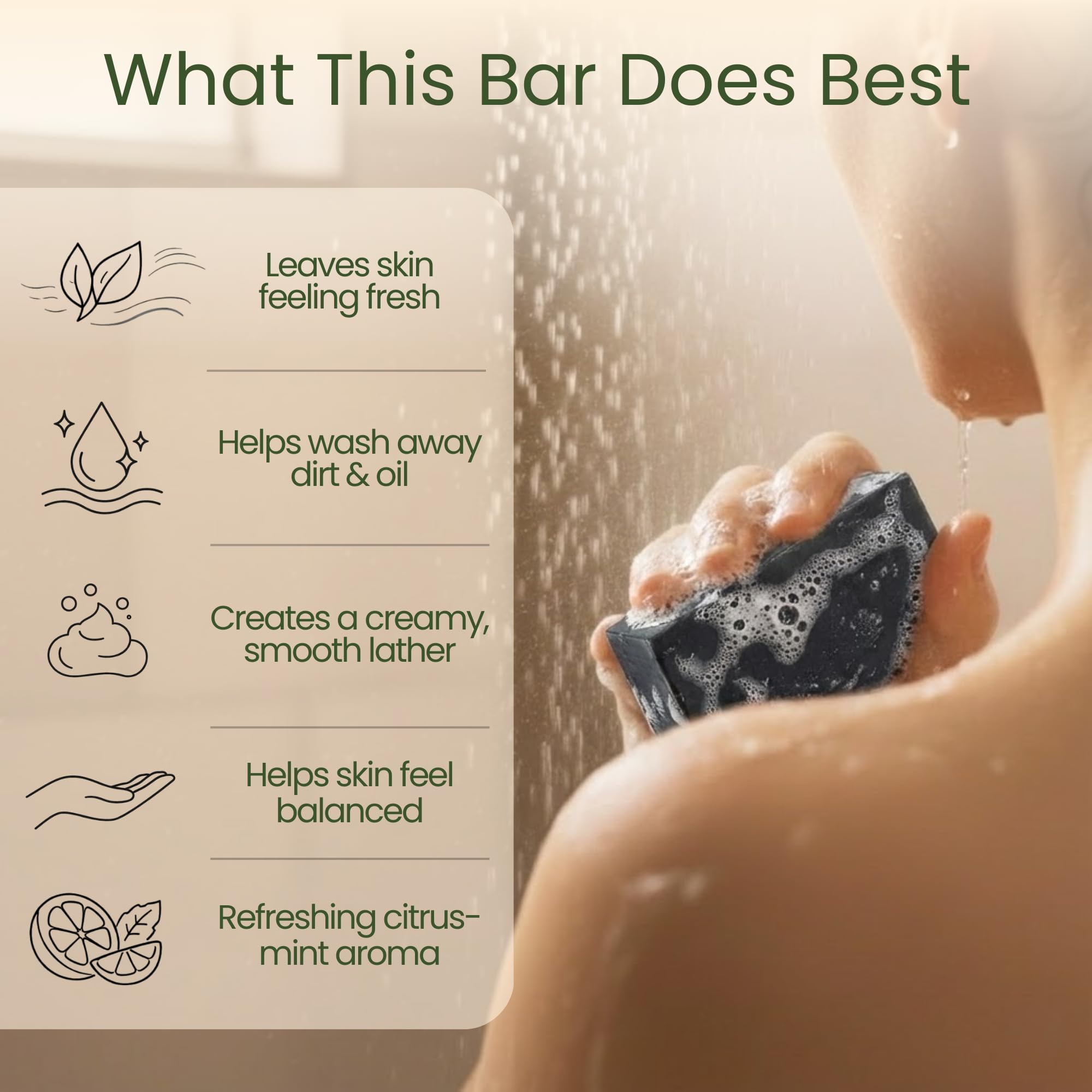 Aspen Kay Naturals Handmade Dead Sea Mud Soap Bar with Activated Charcoal – 4.5 oz