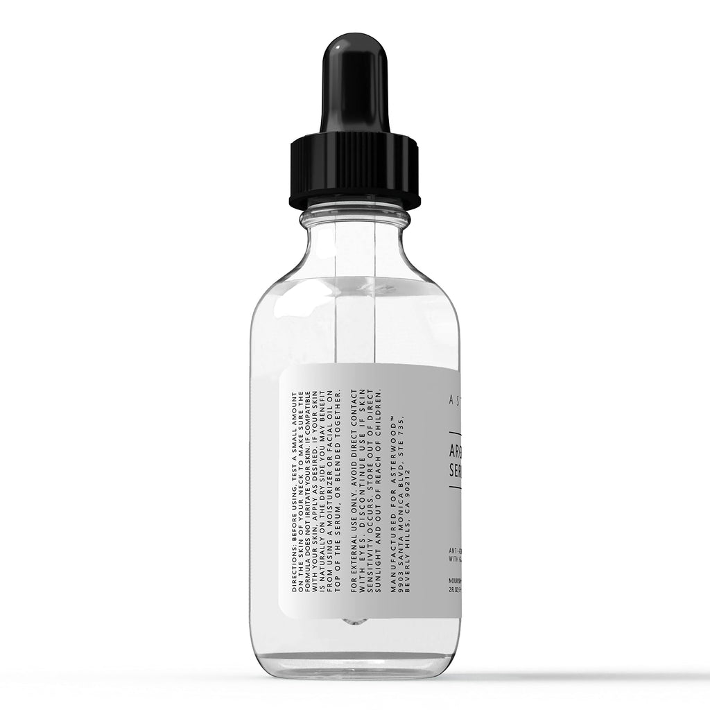 Asterwood Argireline Serum with Hyaluronic Acid – Peptide Serum for Face, Fragrance-Free, 2 oz