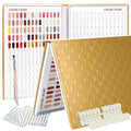 ASTONFOG 308 Nail Colors Chart with 360 Tips – Professional Nail Swatches Book (Gold)
