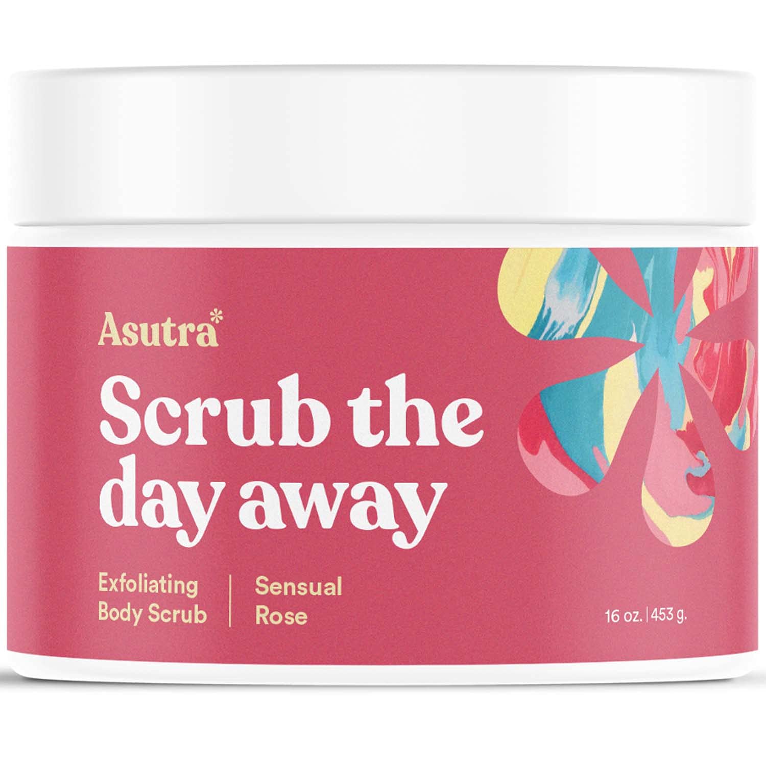 ASUTRA Dead Sea Salt Body Scrub – Rose, 16 oz | Ultra Hydrating & Gentle Exfoliation