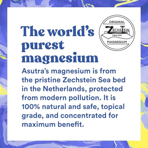 ASUTRA Magnesium Body Butter Lotion with Lavender – 7 oz, Soothing Shea Butter & Almond Oil