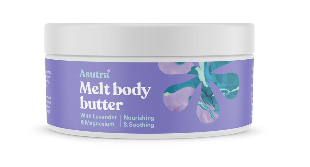 ASUTRA Magnesium Body Butter Lotion with Lavender – 7 oz, Soothing Shea Butter & Almond Oil