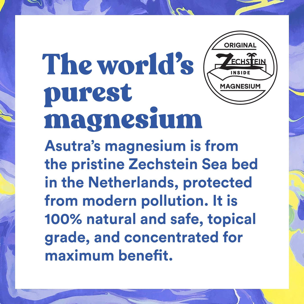 ASUTRA Magnesium Body Butter Lotion – Premium Magnesium with Shea Butter, Almond Oil & Lemongrass (6.76 oz)