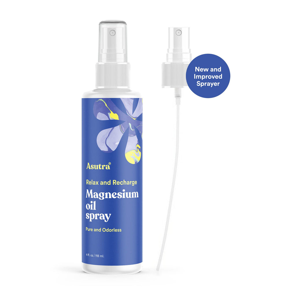 ASUTRA Magnesium Oil Spray (Pack of 2) – Rapid Absorption, Odorless, Non-Greasy