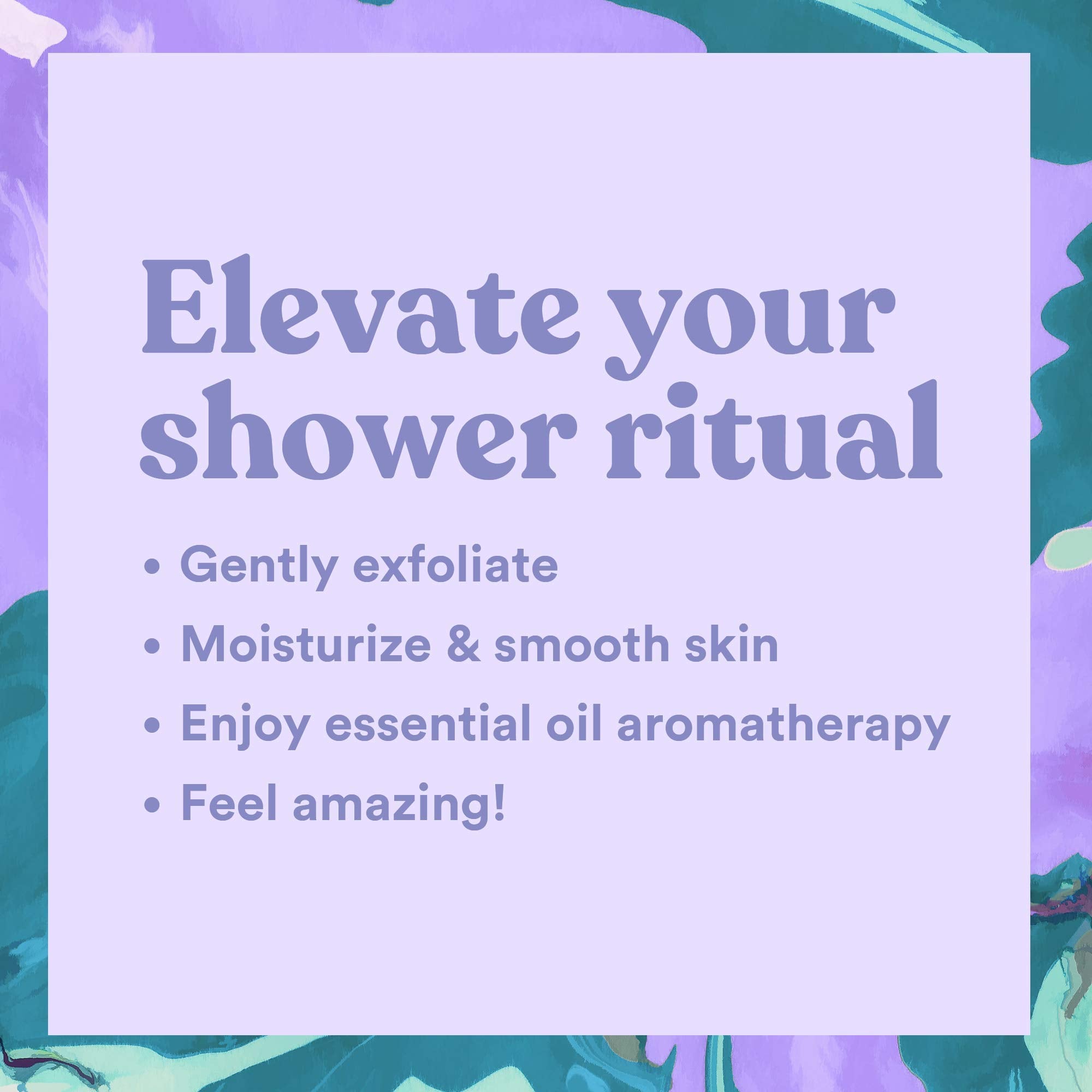 ASUTRA Dead Sea Salt Essential Oil Body Scrub Exfoliator (Soothing Lavender), 16 oz – Ultra Hydrating, Gentle & Moisturizing with Coconut, Lavender & Bergamot Oils