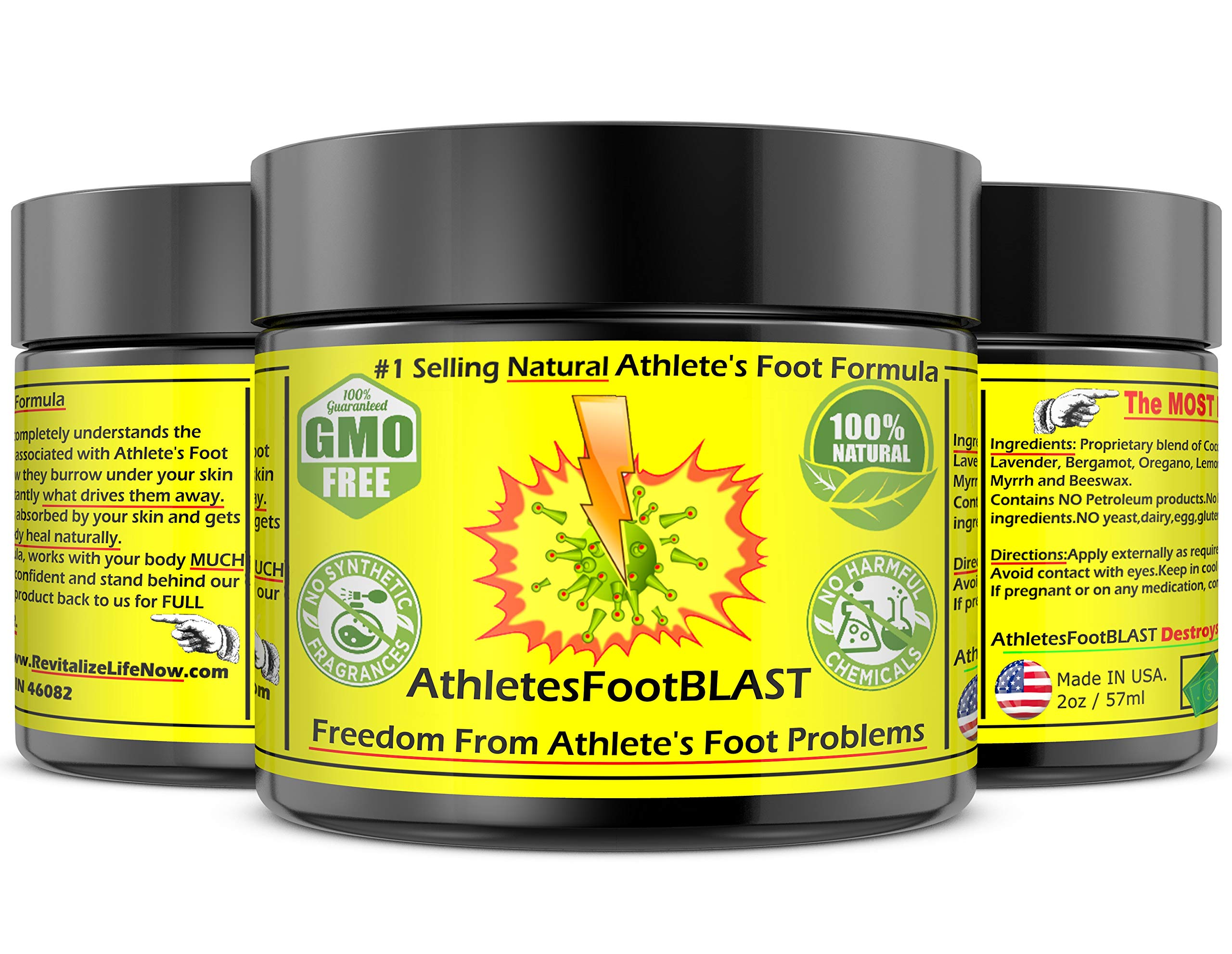 AthletesFootBLAST Plant-Based Foot Cream | Extra Strength Relief Balm