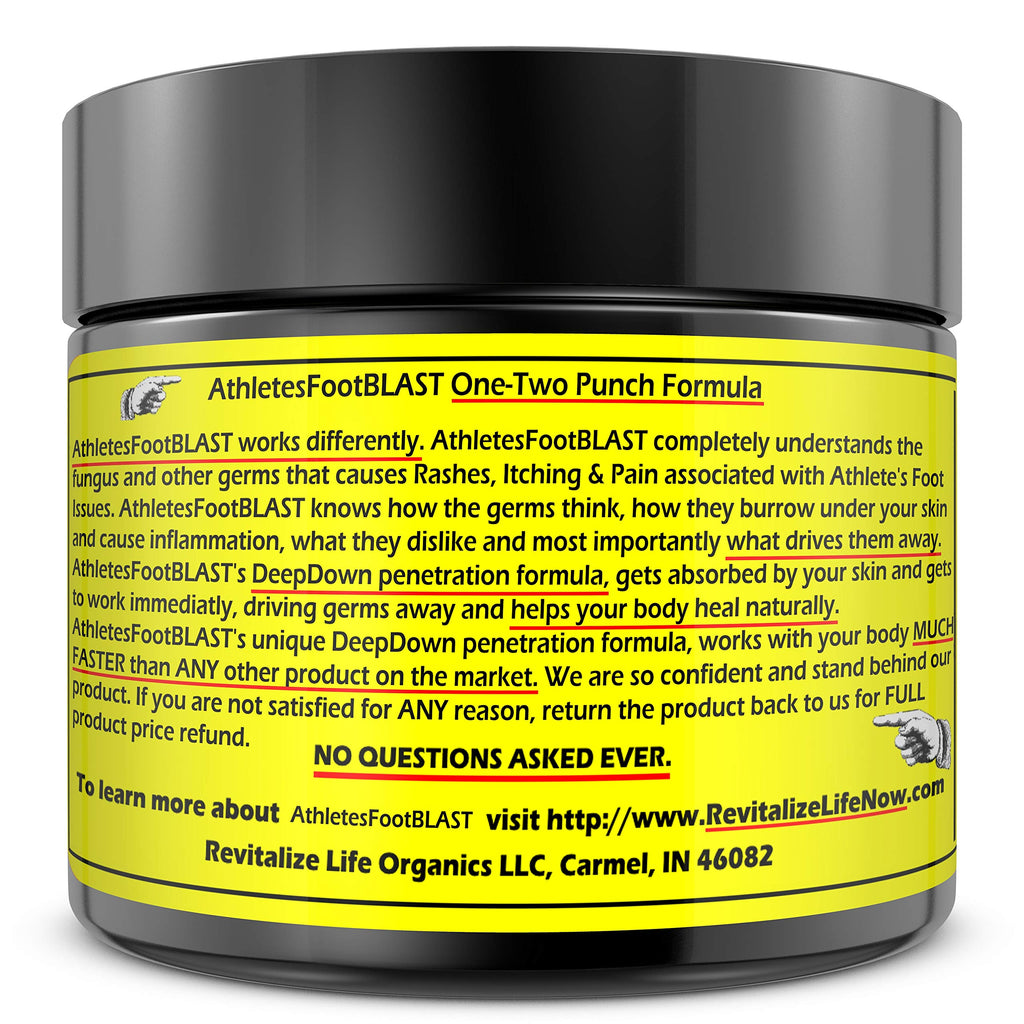 AthletesFootBLAST Plant-Based Foot Cream | Extra Strength Relief Balm