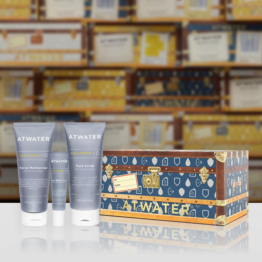 ATWATER Midnight Voyage Gift Set — 3-Piece Men’s Skincare Kit for Travel & Daily Hydration