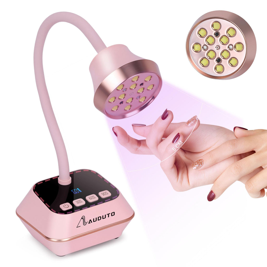 Auduto UV LED Nail Lamp 36W – Cordless Gooseneck Mini Dryer with Auto Sensor & Timers