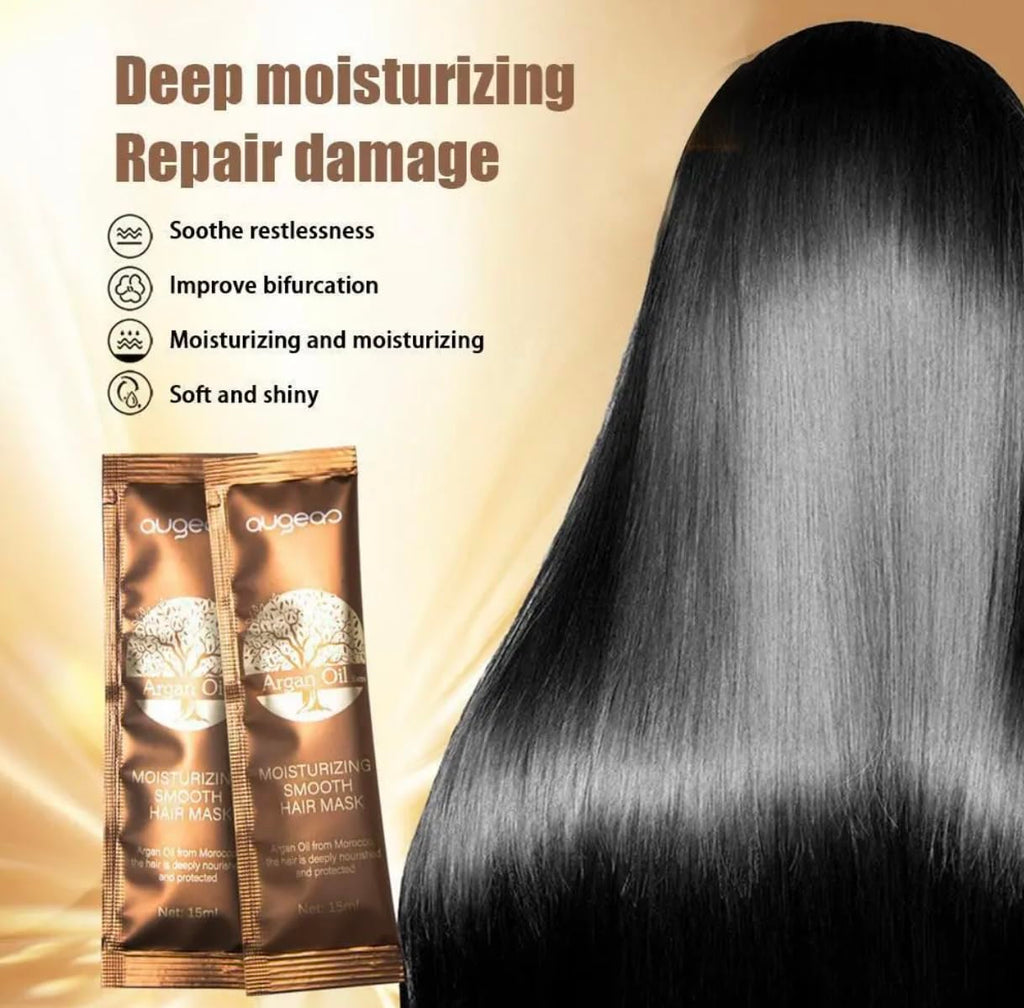 Augeas Argan Oil Hair Mask – Travel-Ready 15ml, 10-Pack